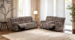 Hieronymus Manual Loveseat – Transitional Dark Brown Comfort