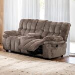 Hieronymus Manual Loveseat – Transitional Dark Brown Comfort