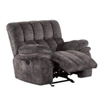 Hieronymus Manual Glider Recliner – Transitional Dark Gray Comfort