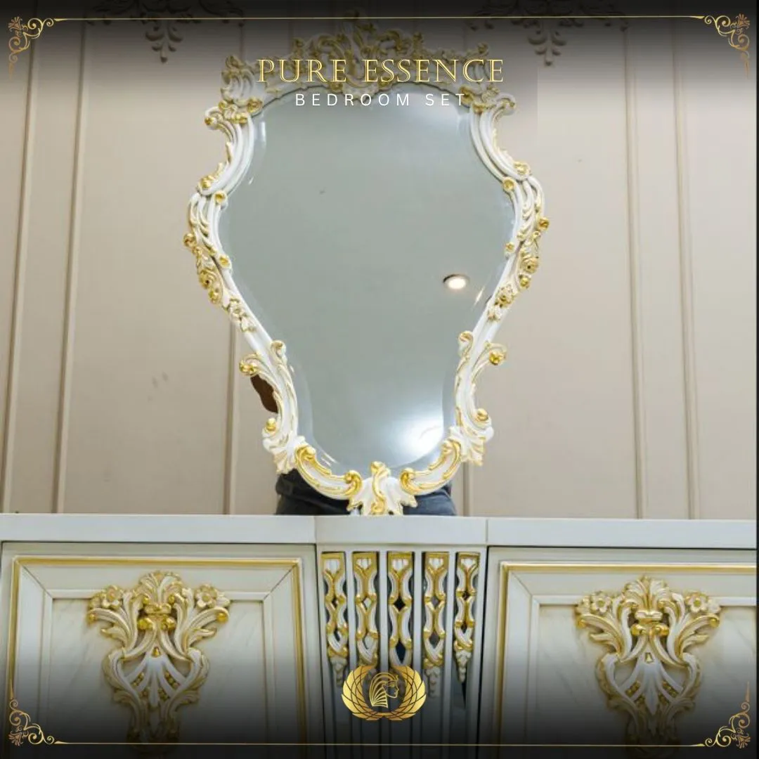 Handmade Cream Mint Green Pure Essence Mirror | Mobilia Cleopatra 3 Handmade Cream Mint Green Pure Essence Mirror - Image 1