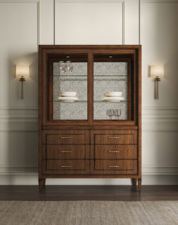 Eave China Cabinet in Hazelnut Finish