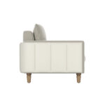 Artisan Barret Lounge Café au Lait Chair in Velvet & Faux Leather By Art Furniture - Image 3