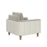 Artisan Barret Lounge Café au Lait Chair in Velvet & Faux Leather By Art Furniture - Image 2