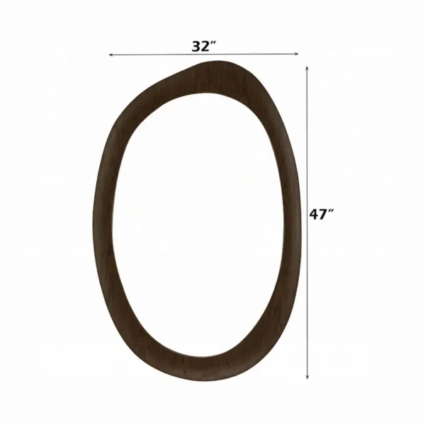 Hanale Brown Accent Mirror AC04578 By ACME - Image 3