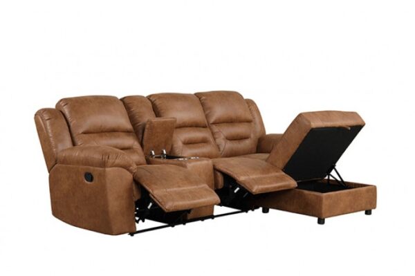 Septimus Sectional – Contemporary Saddle Brown Function & Comfort