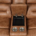 Septimus Sectional – Contemporary Saddle Brown Function & Comfort