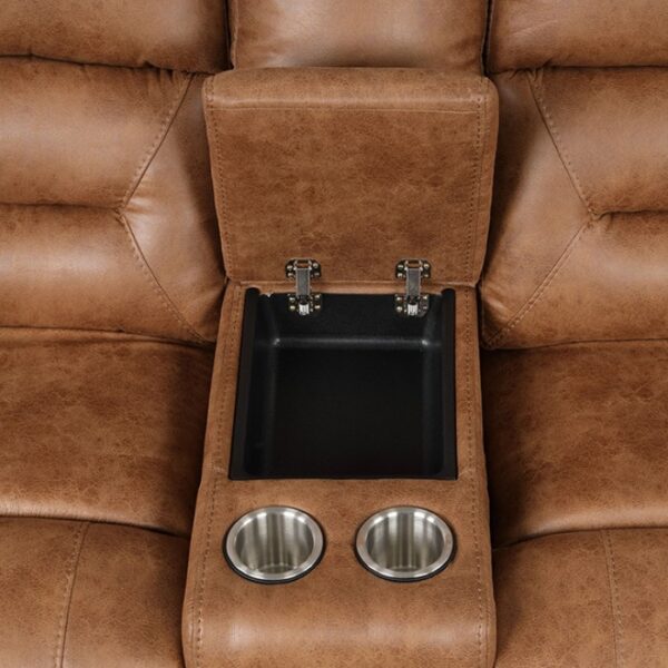 Septimus Sectional – Contemporary Saddle Brown Function & Comfort