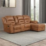 Septimus Sectional – Contemporary Saddle Brown Function & Comfort