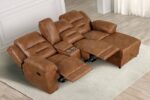 Septimus Sectional – Contemporary Saddle Brown Function & Comfort