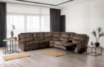 Jerominus Sectional – Transitional Dark Brown Comfort & Function