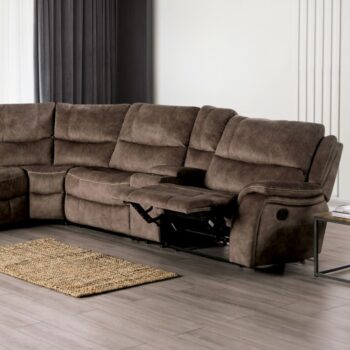 Jerominus Sectional – Transitional Dark Brown Comfort & Function