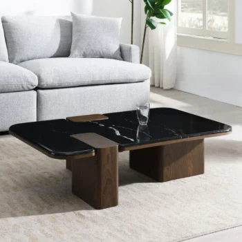 Dana Coffee Table with Natural Marble LV04595 By ACME