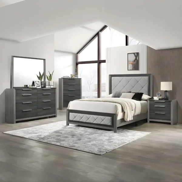 Jehoram Nightstand in Gray Finish BD02723 By ACME - Image 3