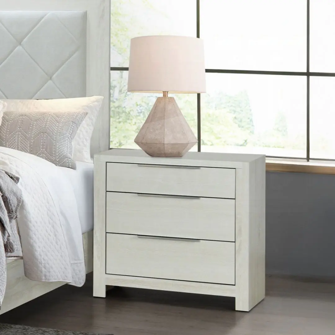 Jehoram Nightstand In Beige Finish Bd04353 By Acme | Mobilia Cleopatra 3 Jehoram Nightstand in Beige Finish BD04353 By ACME - Image 1