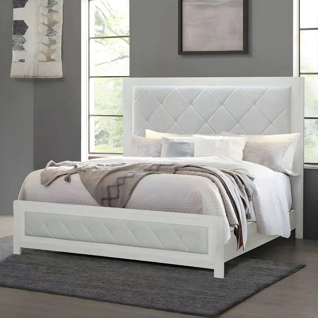 Jehoram Upholstered Bed By Acme | Mobilia Cleopatra 3 Jehoram Upholstered Bed By ACME - Image 1