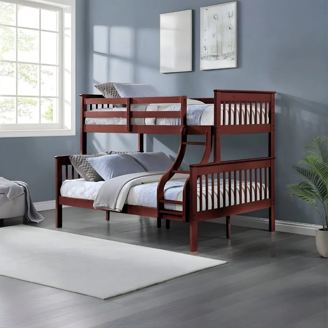 Marita Wooden Twin Over Full Bunk Bed By Acme | Mobilia Cleopatra 3 Marita Wooden Twin over Full Bunk Bed By ACME - Image 1