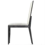 Venezia Dining Side Chair in Gray Leather Set of 2 By ACME - Image 4