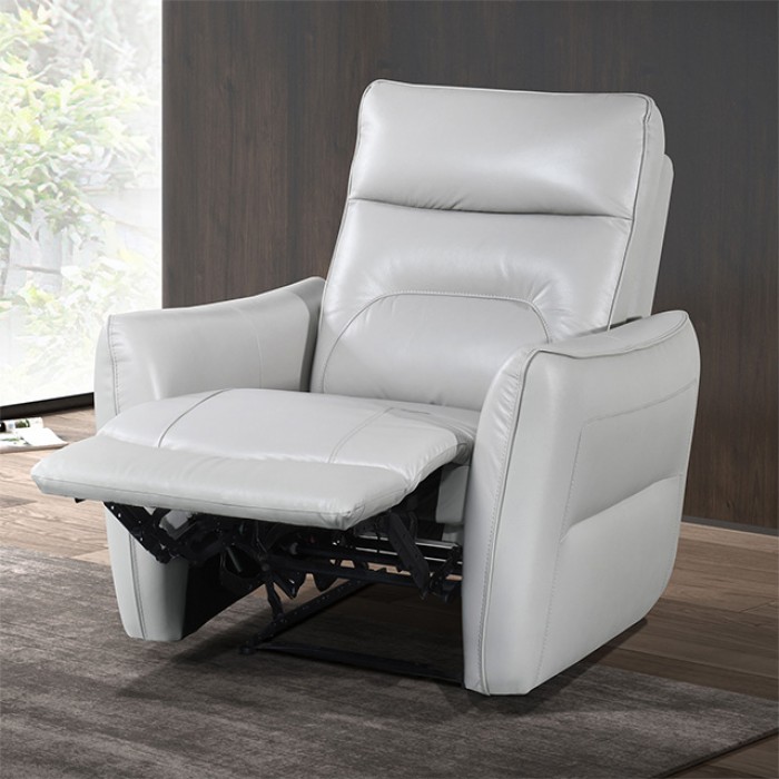 Terentius Power Recliner Fm69006Tp-Ch-Pm Contemporary Comfort In Taupe By Furniture Of America | Mobilia Cleopatra 3 Terentius Power Recliner – Contemporary Comfort in Taupe