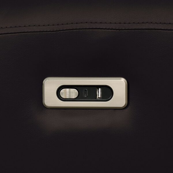 Schlieren Power Sofa – Contemporary Reclining Comfort with Charging Convenience
