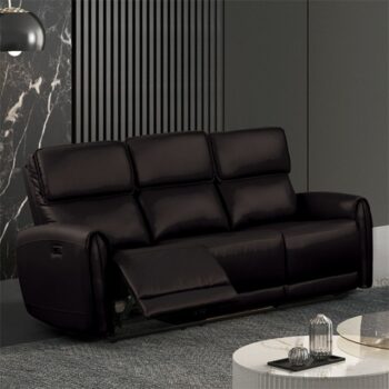 Schlieren Power Sofa – Contemporary Reclining Comfort with Charging Convenience