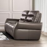 Granucci Italian Leather Power Loveseat – Refined Comfort for Two