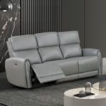 Schlieren Power Sofa in Gray – Contemporary Comfort with Built-in Charging