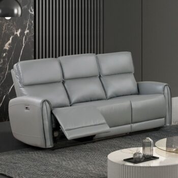 Schlieren Power Sofa in Gray – Contemporary Comfort with Built-in Charging