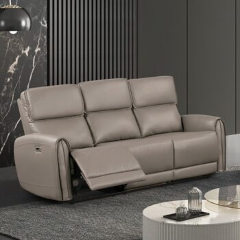 Schlieren Light Brown Power Sofa – Contemporary Comfort Meets Smart Design