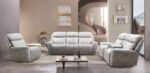 Artemia Light Taupe Power Sofa – The Ultimate Reclining Experience