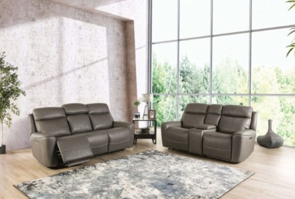 Artemia Gray Power Sofa – Modern Comfort Meets Smart Design