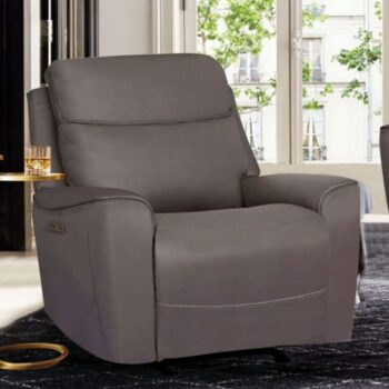 Artemia Gray Power Recliner – Luxury Reclining at the Touch of a Button