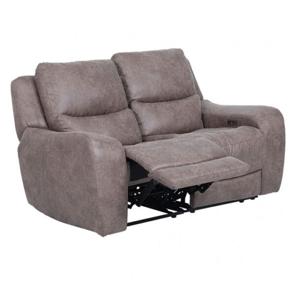 Demetrius Brown Power Loveseat – Oversized Comfort with Modern Style