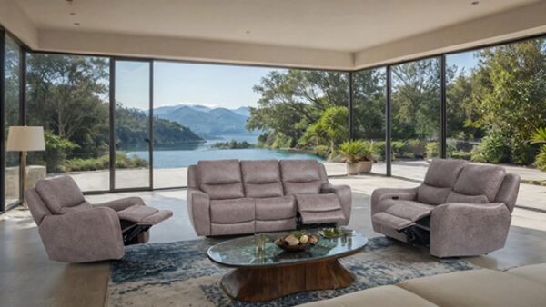 Demetrius Brown Power Loveseat – Oversized Comfort with Modern Style