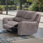Demetrius Brown Power Loveseat – Oversized Comfort with Modern Style