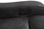 Demetrius Dark Gray Power Loveseat – Contemporary Comfort with Extra Space