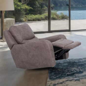 Demetrius Dark Gray Power Recliner – Oversized Seating, Modern Style