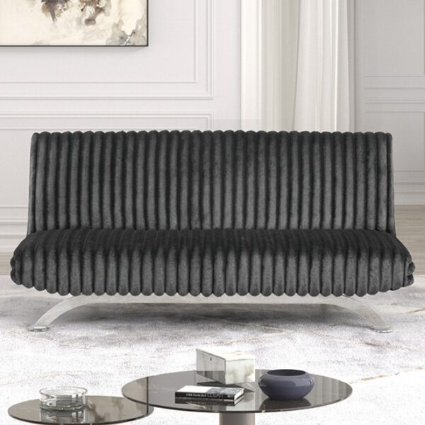 Charcoal Futon Sofa Bed Stylish Space-Saving Comfort