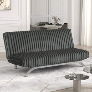 Villeneuve Taupe Futon Sofa Bed – Contemporary Comfort with Practical Design