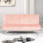 Villeneuve Pink Futon Sofa Bed – Stylish, Space-Saving Comfort