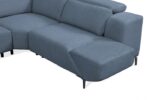 Melancton Power Sectional – Contemporary Comfort in Blue