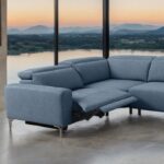 Melancton Power Sectional – Contemporary Comfort in Blue