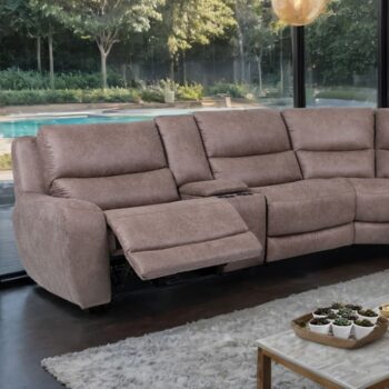 Demetrius Power Sectional – Transitional Reclining Comfort