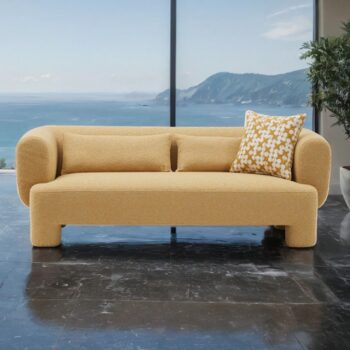 Phedra Contemporary Yellow Sofa – Bold Design with Lasting Comfort