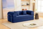Perri 79" Blue Compressed Sofa – Stylish Comfort with Modern Functionality