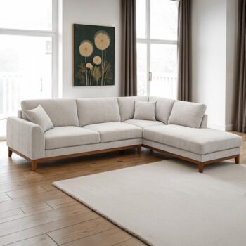 Watton Sectional – Right Chaise in Light Gray