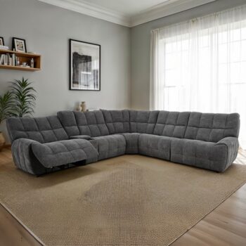 Clemens Dark Gray Power Sectional – Modern Comfort with Advanced Features