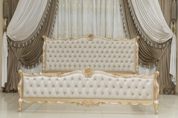 Handmade Golden Rose Sand King Bed |