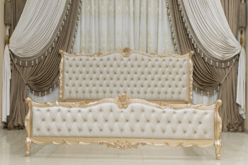 Handmade Golden Rose Sand King Bed |