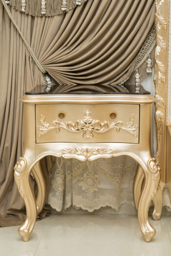Handmade Golden Rose Sand Nightstand |