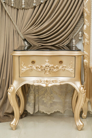 Handmade Golden Rose Sand Nightstand |